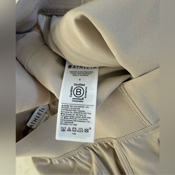 ATHLETA Brooklyn Heights High Rise Pull-On Wide Trouser Pants {658449} Size 4 - Picture 6 of 9